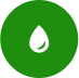 Green icon with a water droplet symbol